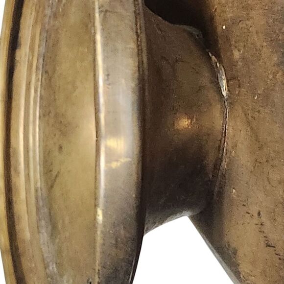 Antique Vintage Brass Coal Scuttle with Handle Mini 8 inches - Picture 2 of 14